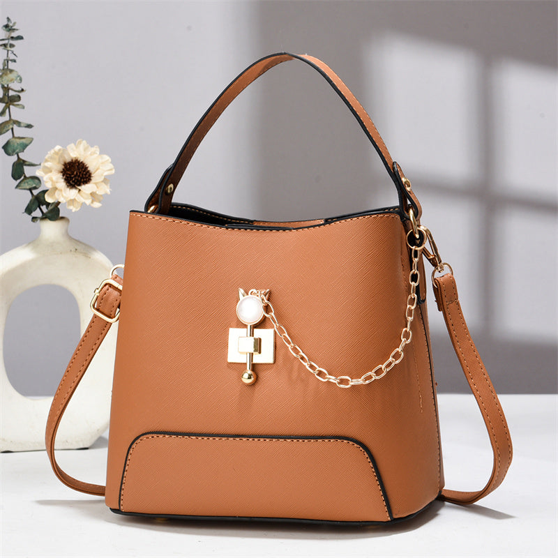 Classy Bucket Bag - Women Pu Leather