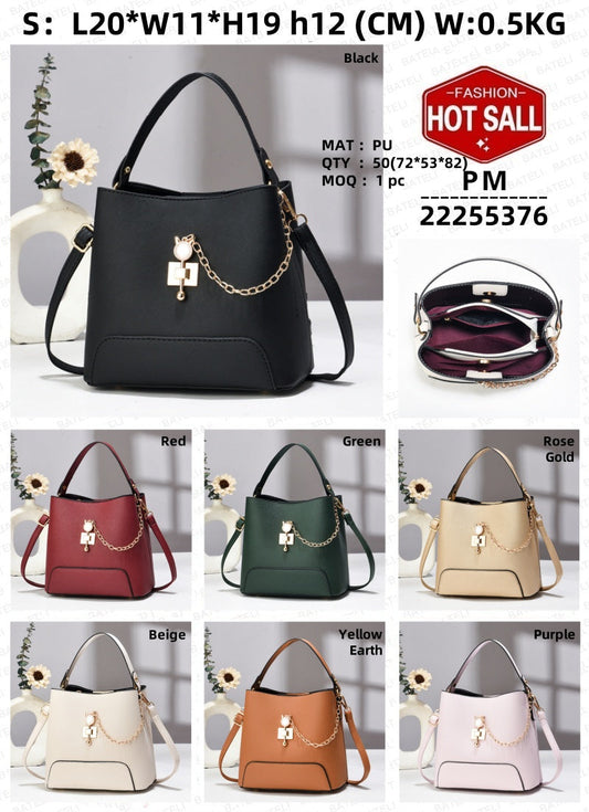 Classy Bucket Bag - Women Pu Leather