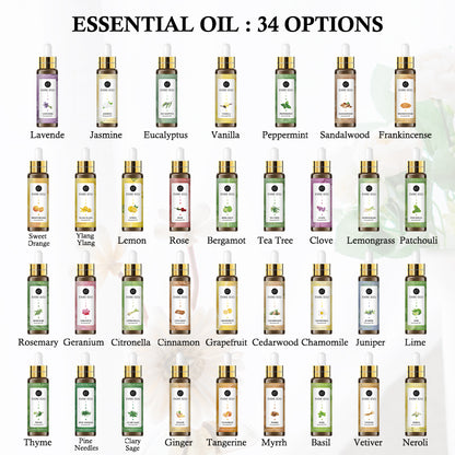 Aromatherapy Essential Oil 10ml Rose Lavender Single Essential Oil