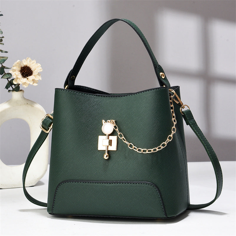 Classy Bucket Bag - Women Pu Leather