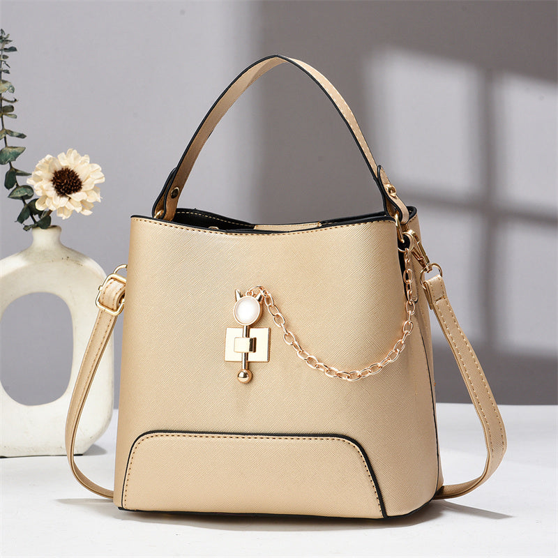 Classy Bucket Bag - Women Pu Leather
