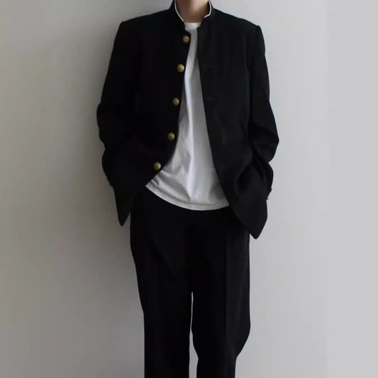 Casual Boy Korean Style Hong Kong Style Long Sleeve Suit College Style