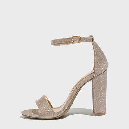 Chunky Heel Sandals Fashion European And American Style 