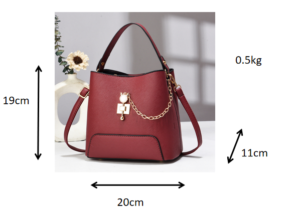 Classy Bucket Bag - Women Pu Leather