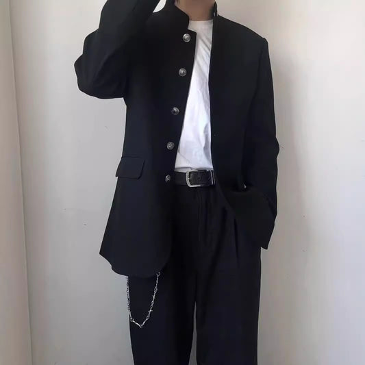 Casual Boy Korean Style Hong Kong Style Long Sleeve Suit College Style