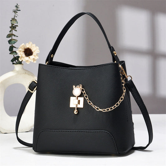 Classy Bucket Bag - Women Pu Leather