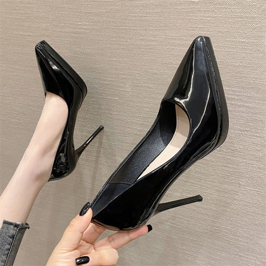 Patent Leather Sexy Women's Shoes Fashion 