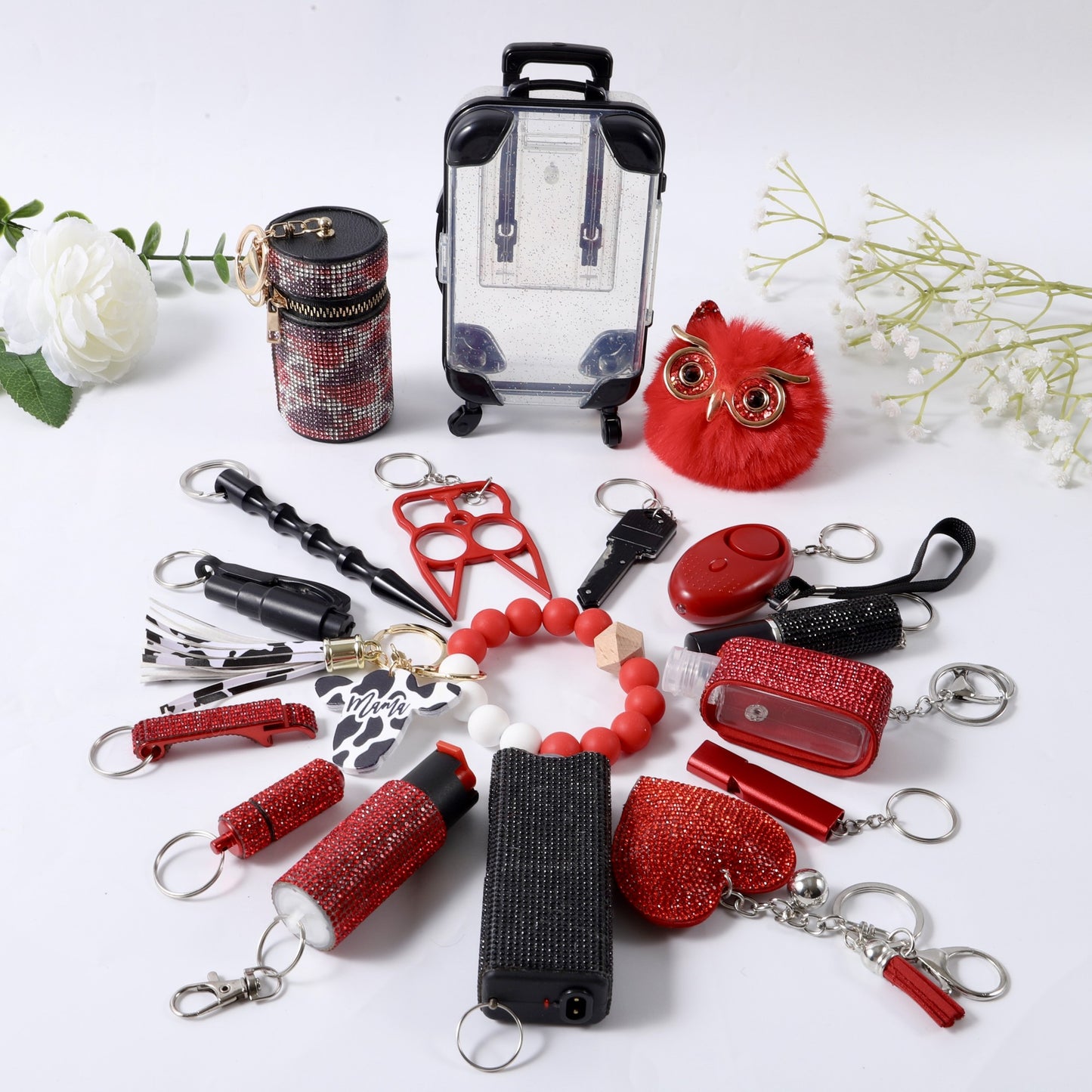 Fix Keychain Set - Red And Black ClassyFix Keychain Set - Red And Black Classy